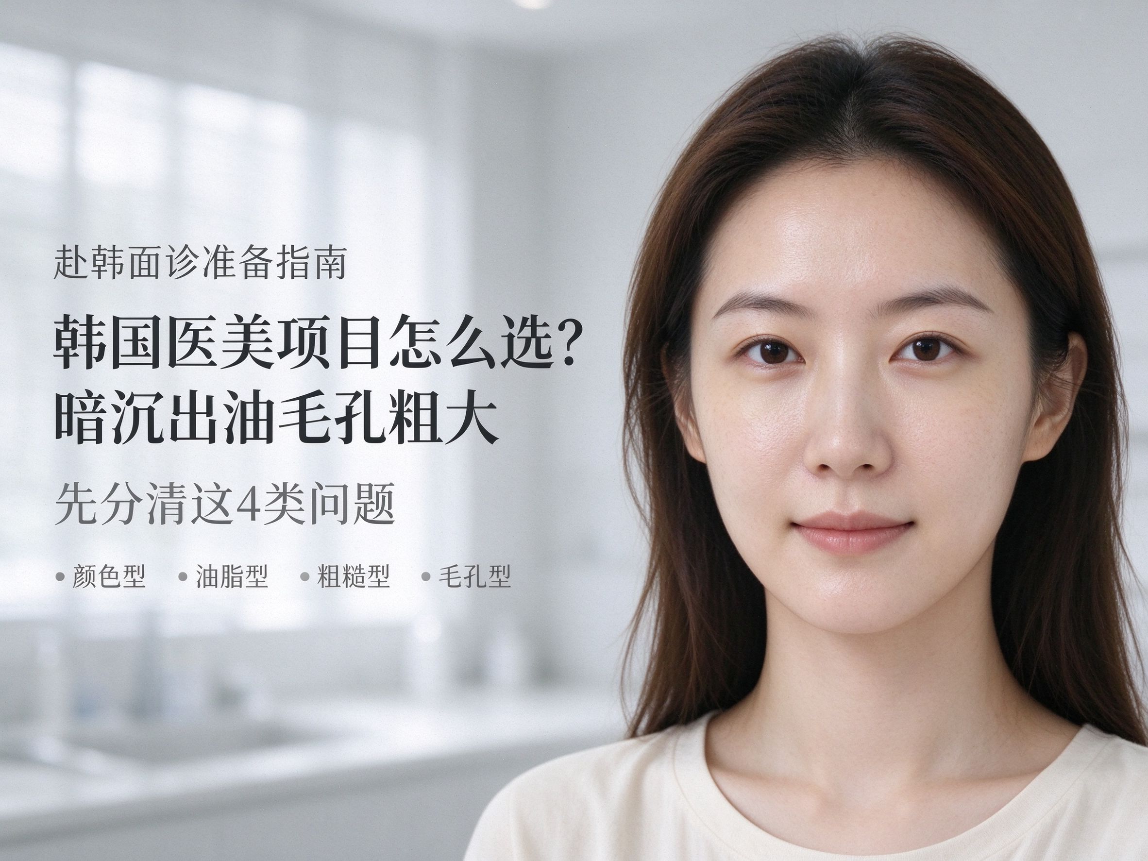 韩国医美项目怎么选？暗沉、出油、毛孔粗大先分清4类问题